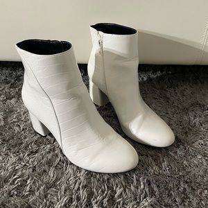White booties